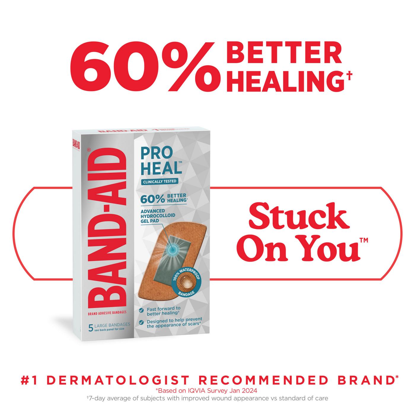 Band-Aid Pro Heal Gel Bandages - Large; image 4 of 8