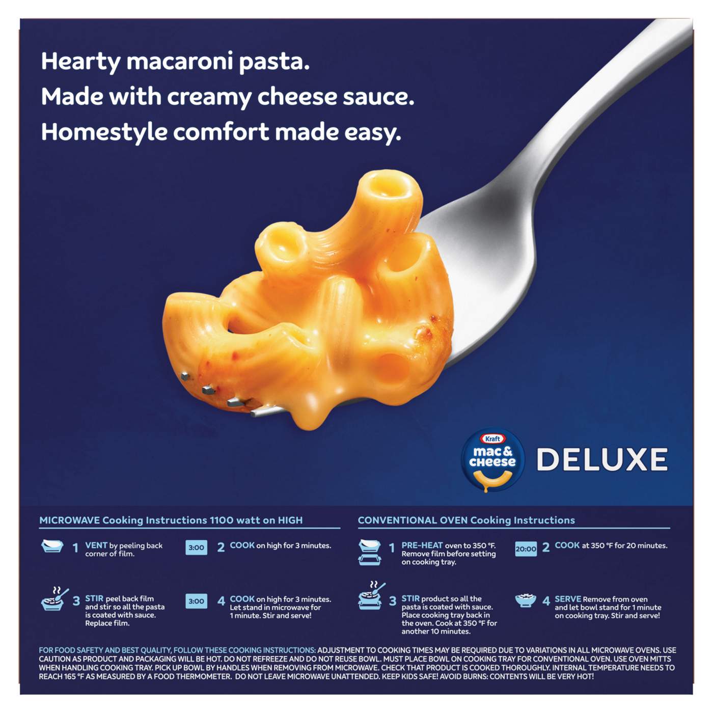 Kraft Deluxe Four Cheese Macaroni & Cheese; image 2 of 5