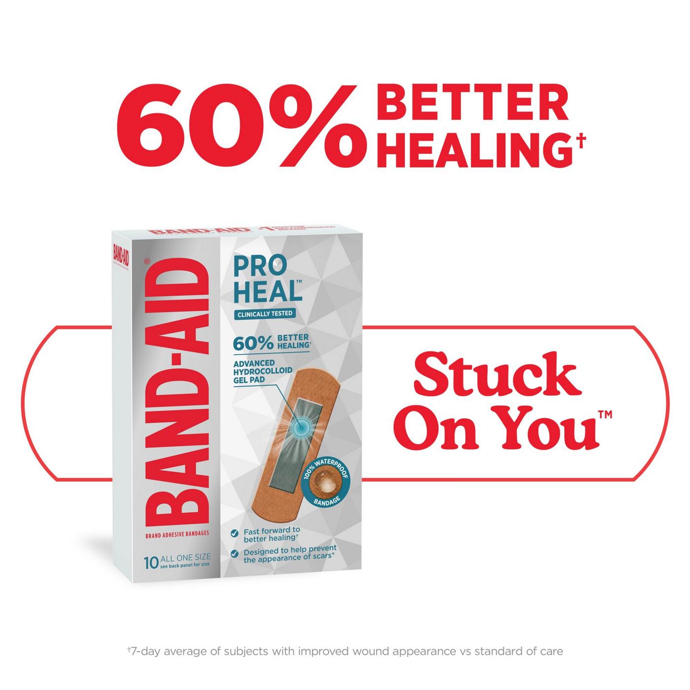 Band-Aid Pro Heal Bandages + Hydrocolloid Pad - All One Size; image 3 of 5