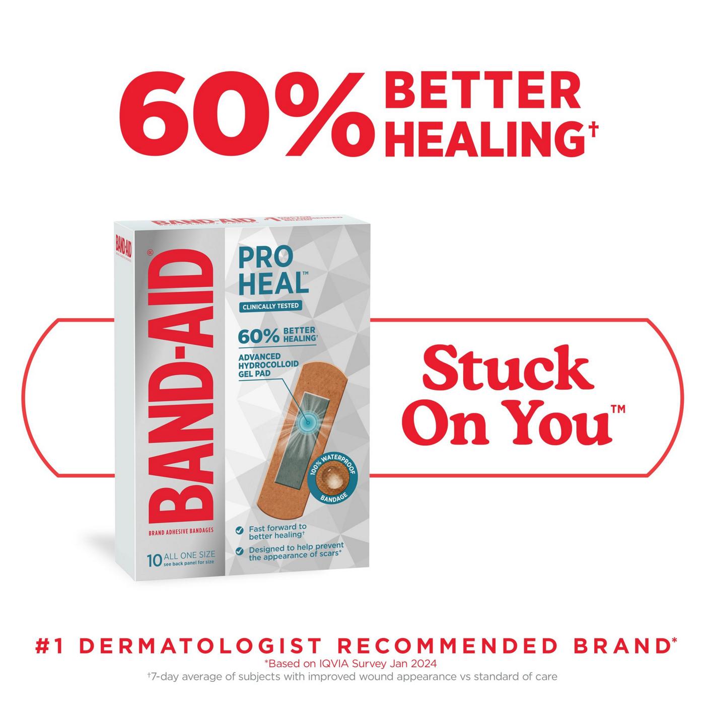 Band-Aid Pro Heal Bandages + Hydrocolloid Pad - All One Size; image 4 of 5