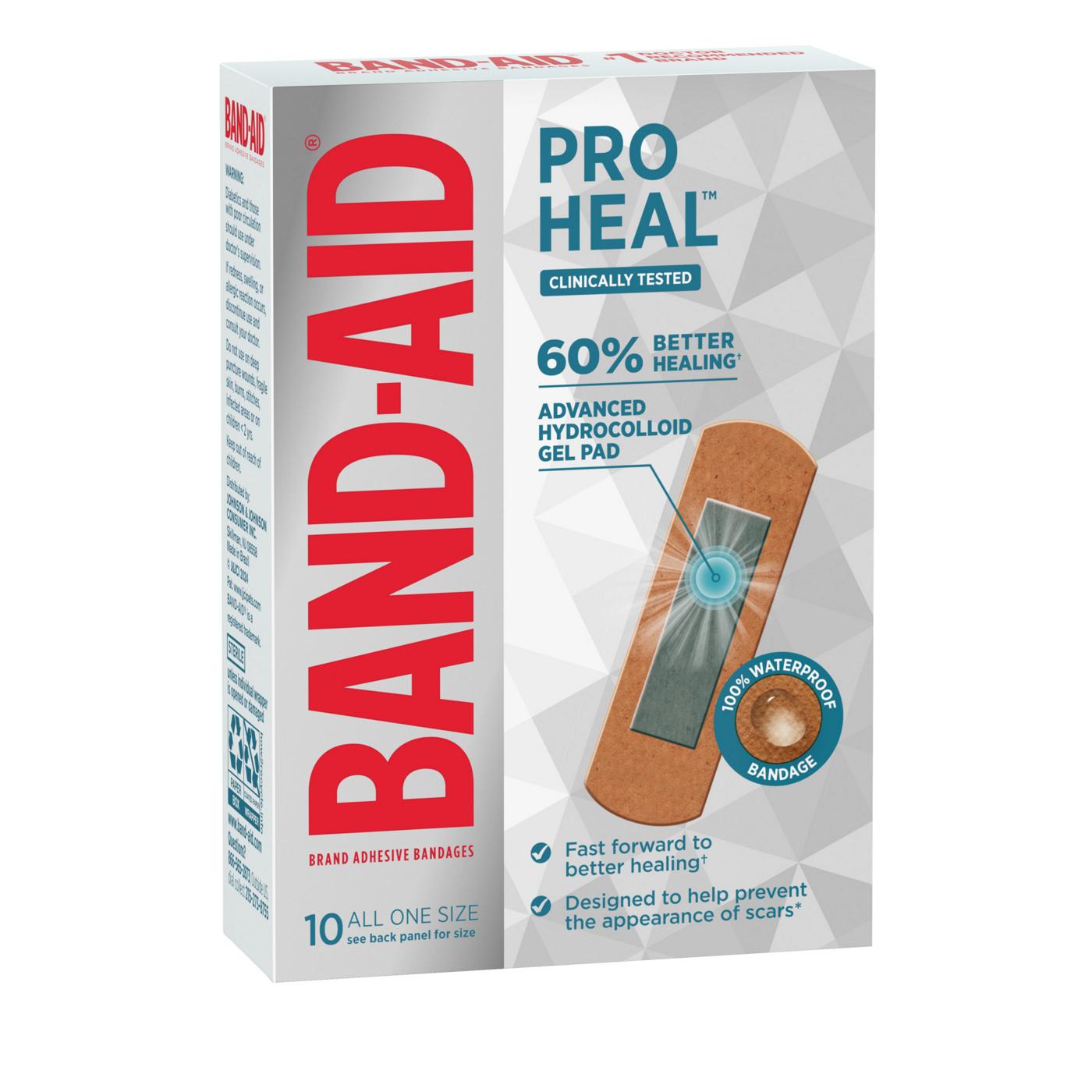 Band-Aid Pro Heal Bandages + Hydrocolloid Pad - All One Size; image 5 of 5