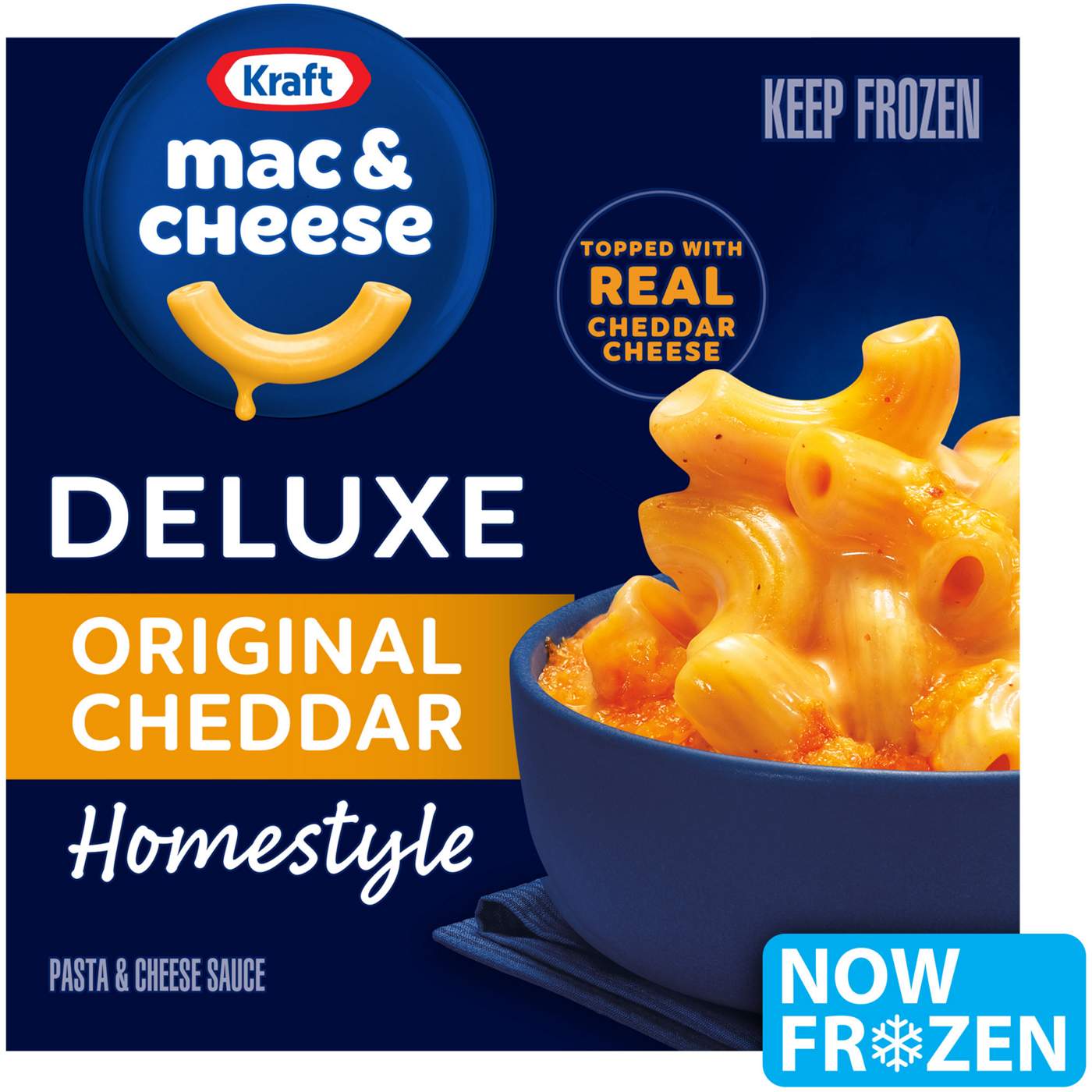 Kraft Deluxe Original Cheddar Mac & Cheese Frozen Meal; image 1 of 5