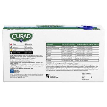 Curad Durable Nitrile Exam Gloves -  Medium