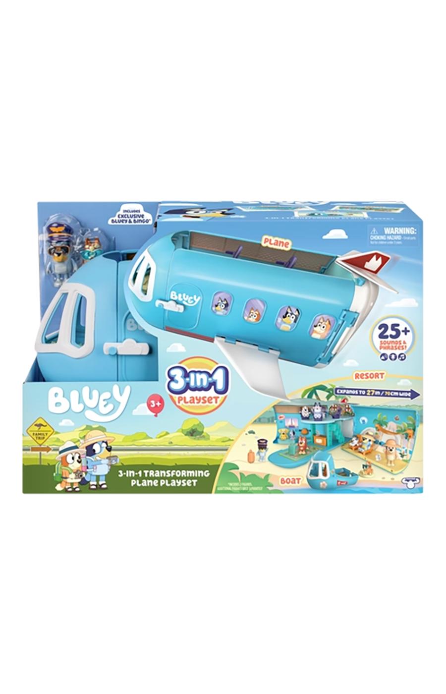 Bluey 3-in-1 Transforming Airplane Playset; image 1 of 12