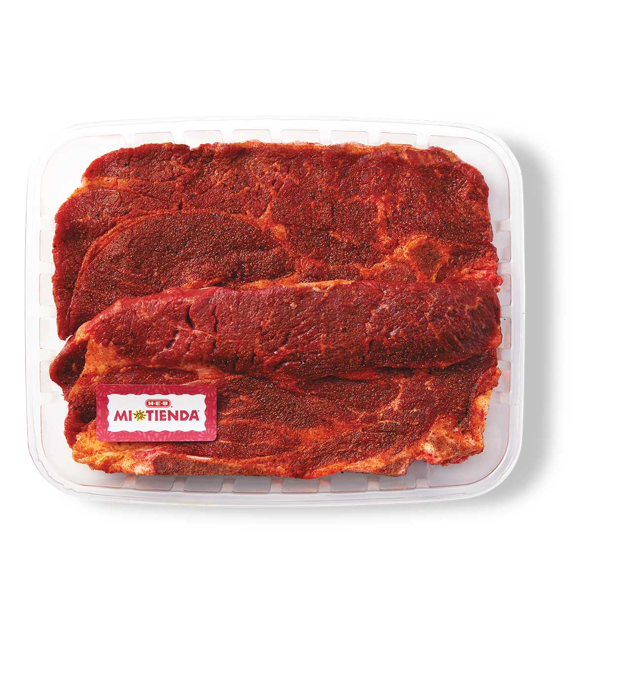 H-E-B Mi Tienda Seasoned Bone-in Beef Agujas – Achiote – Value Pack; image 1 of 2