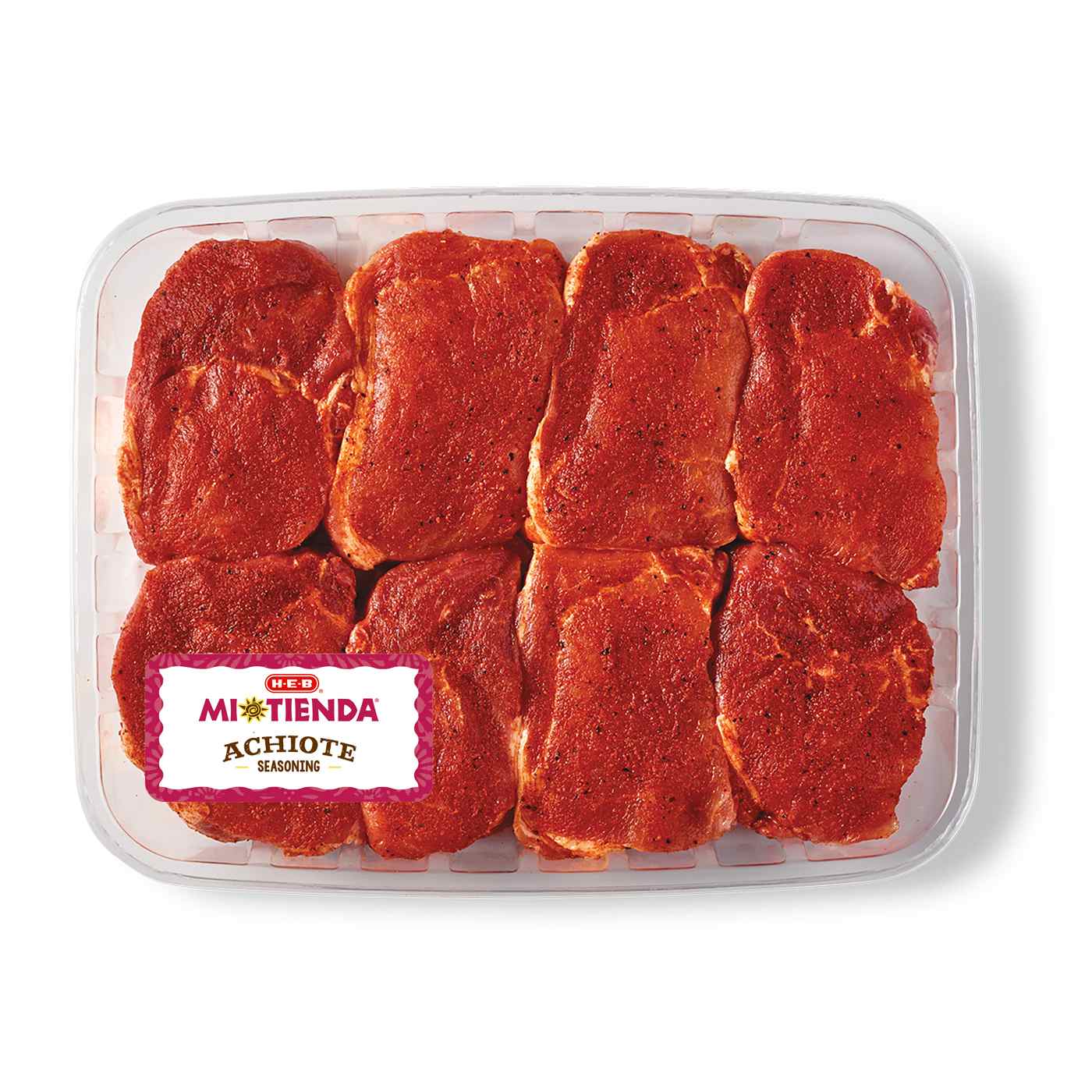 H-E-B Mi Tienda Seasoned Boneless Ribeye Pork Chops – Achiote – Value ...