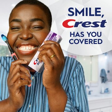 Crest Travel Size 3D White Brilliance Whitening Toothpaste - Vibrant Peppermint, 0.85 oz