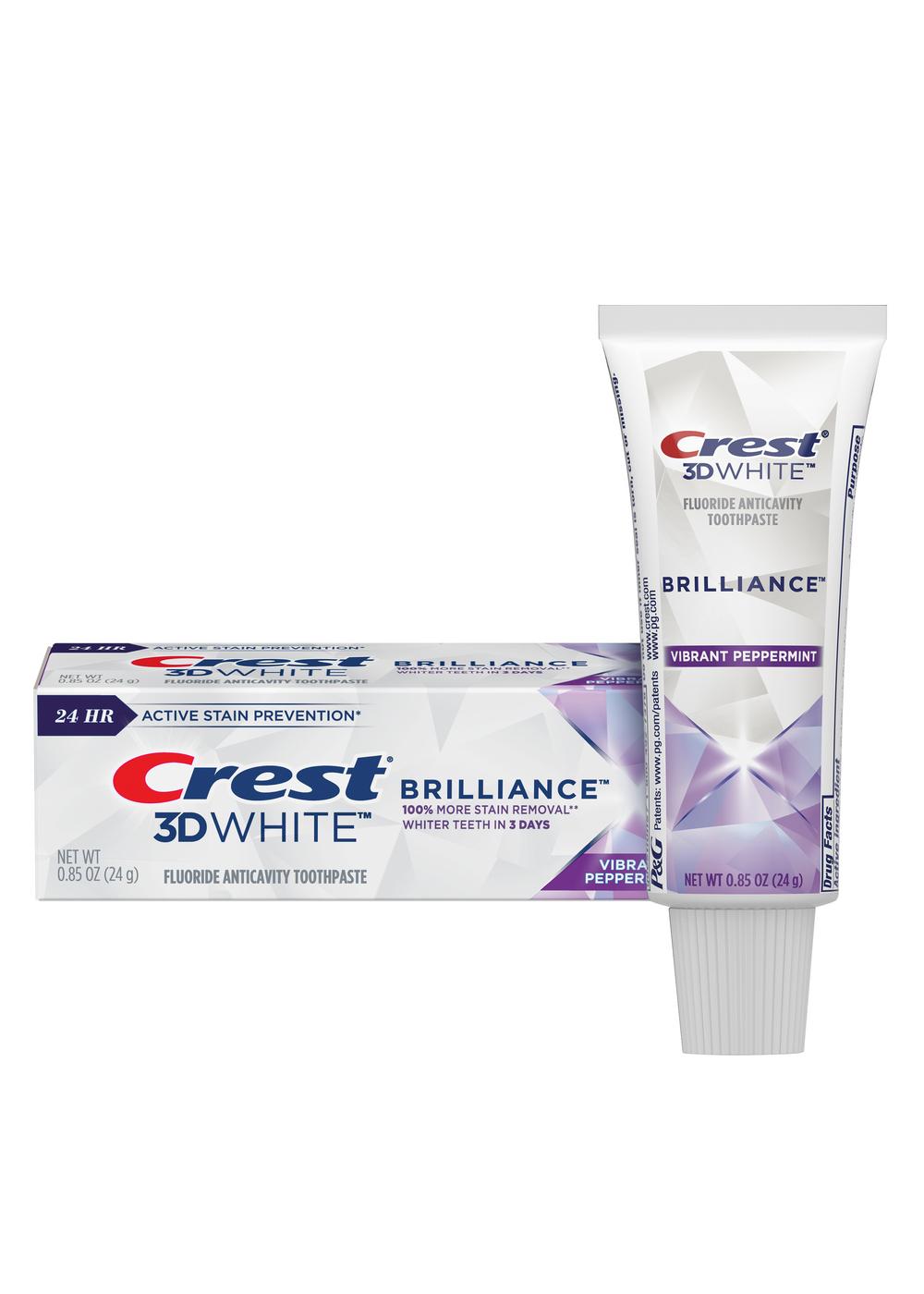 Crest 3D White Brilliance Teeth Whitening Toothpaste - Vibrant Peppermint; image 5 of 9