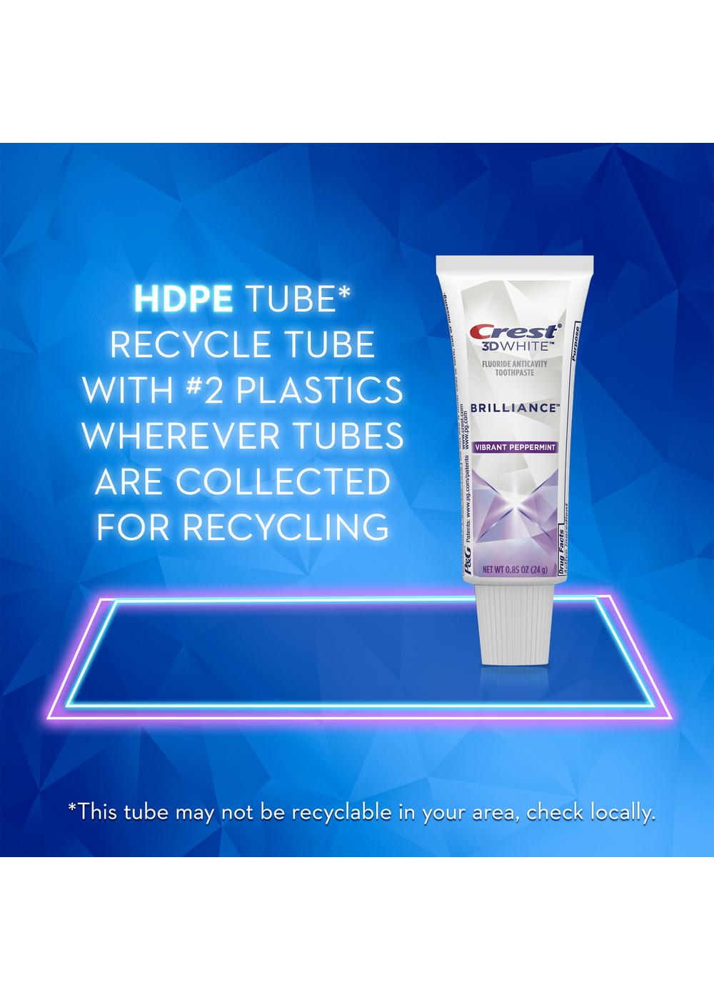 Crest 3D White Brilliance Teeth Whitening Toothpaste - Vibrant Peppermint; image 7 of 9