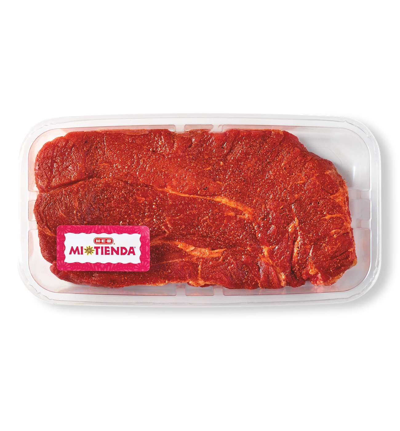 H-E-B Mi Tienda Seasoned Boneless Beef Chuck Steak – All Purpose; image 1 of 2