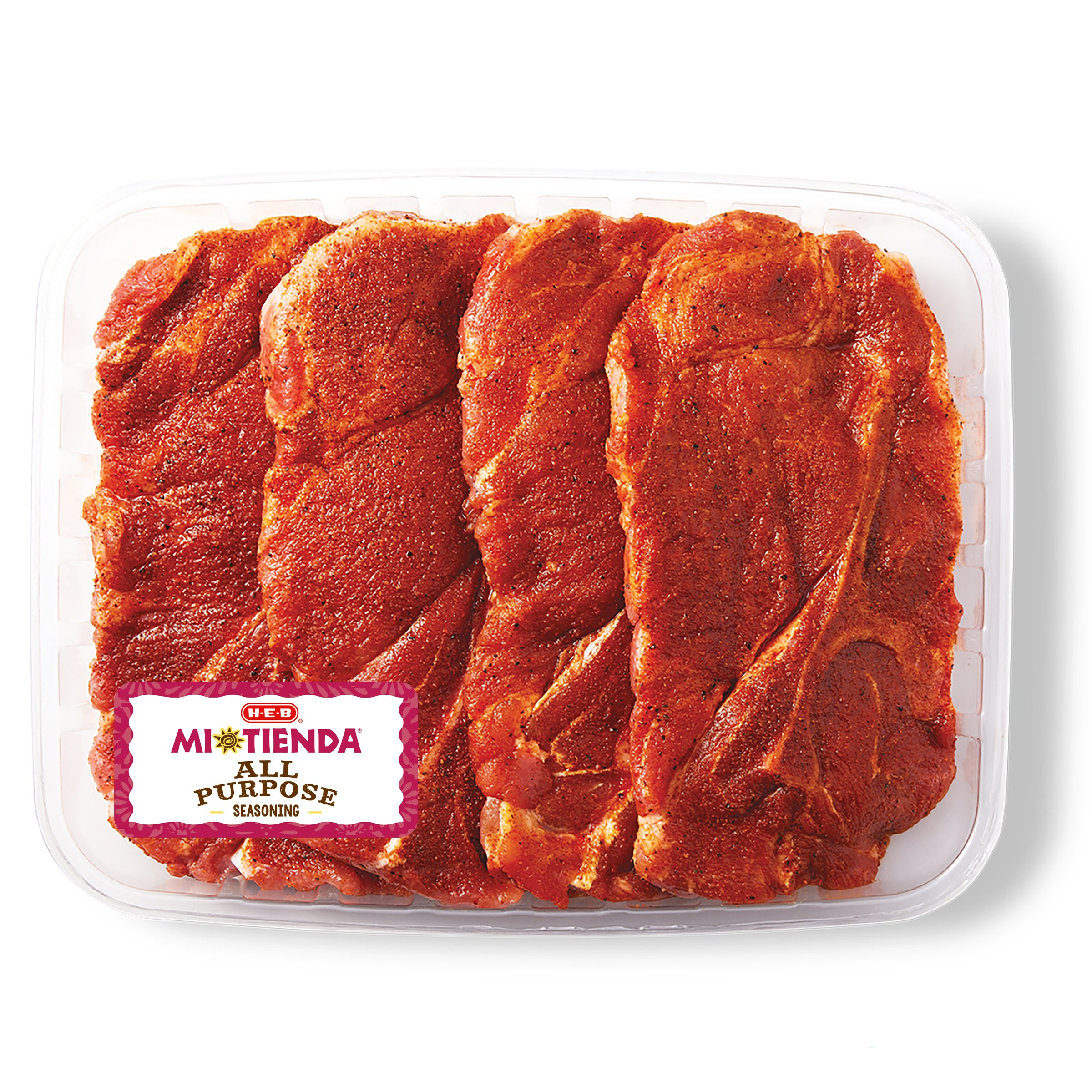 HEB Mi Tienda Seasoned Bonein Pork Butt Steaks All Purpose Value Pack Shop Pork at HEB