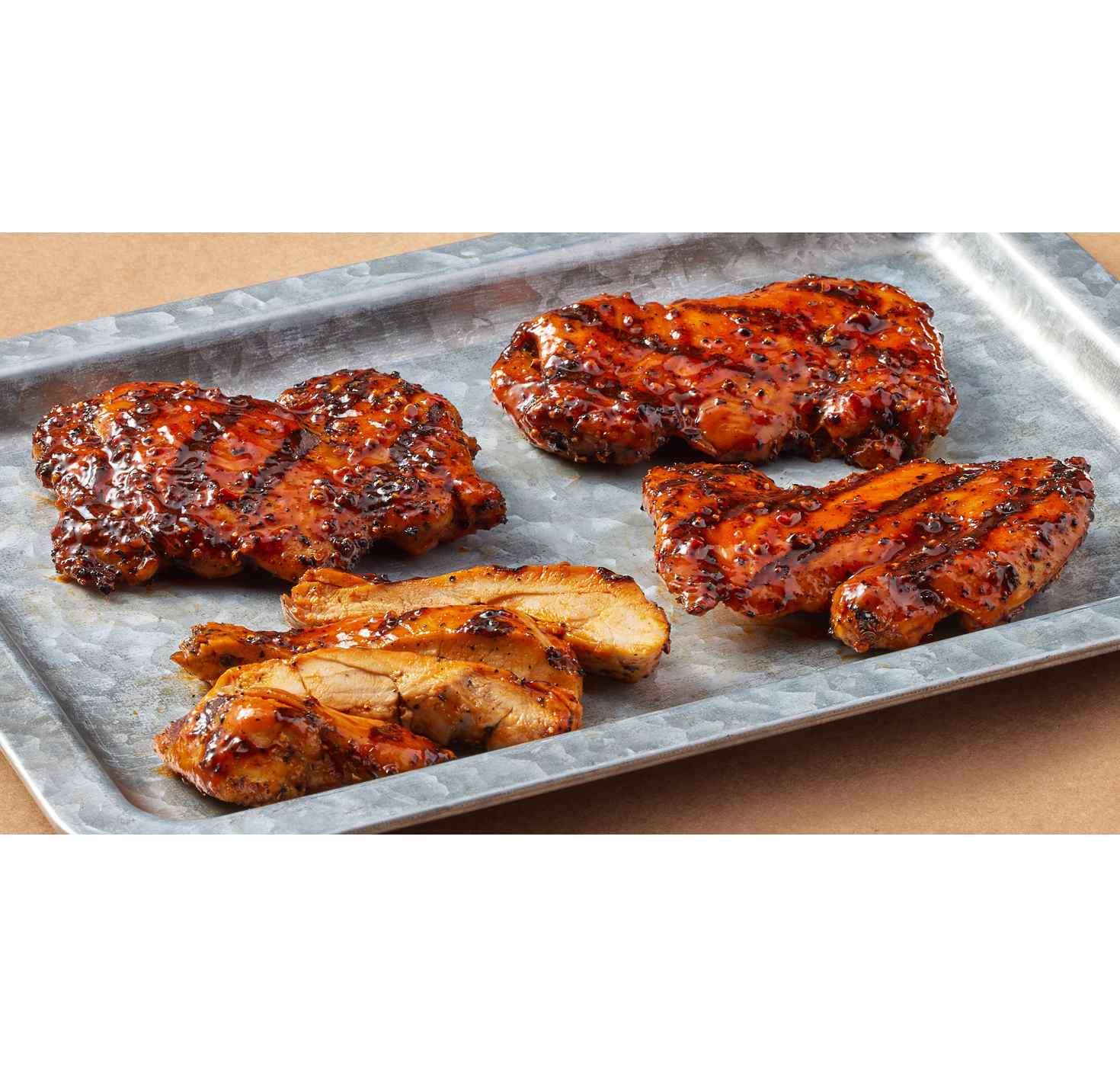 H-E-B Meat Market Marinated Boneless Chicken Thighs – Smoky BBQ; image 2 of 2