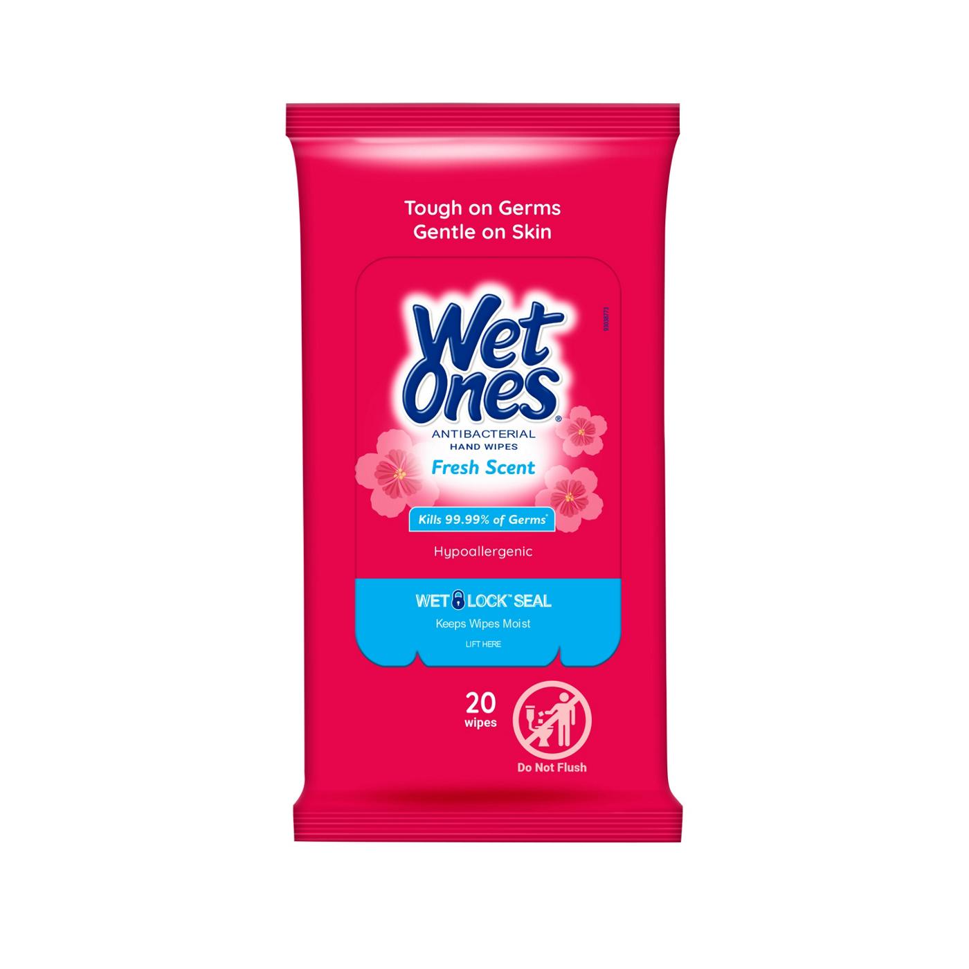 Wet Ones  Antibacterial Hand Wipes Travel Pack - Fresh Scent; image 1 of 6