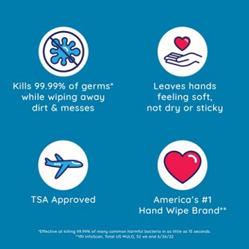 Wet Ones Travel Size Antibacterial Hand Wipes - Fresh Scent, 20 ct