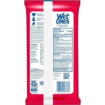 Wet Ones Travel Size Antibacterial Hand Wipes - Fresh Scent, 20 ct