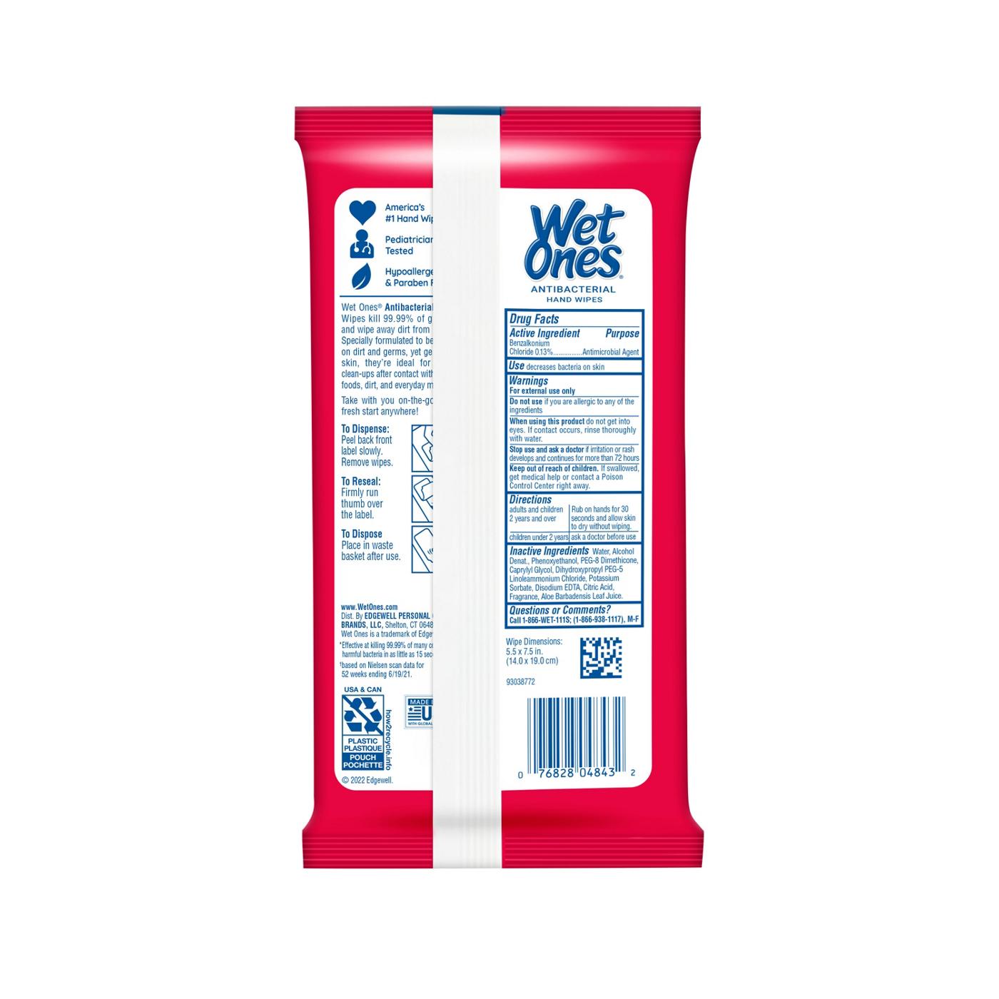 Wet Ones  Antibacterial Hand Wipes Travel Pack - Fresh Scent; image 6 of 6