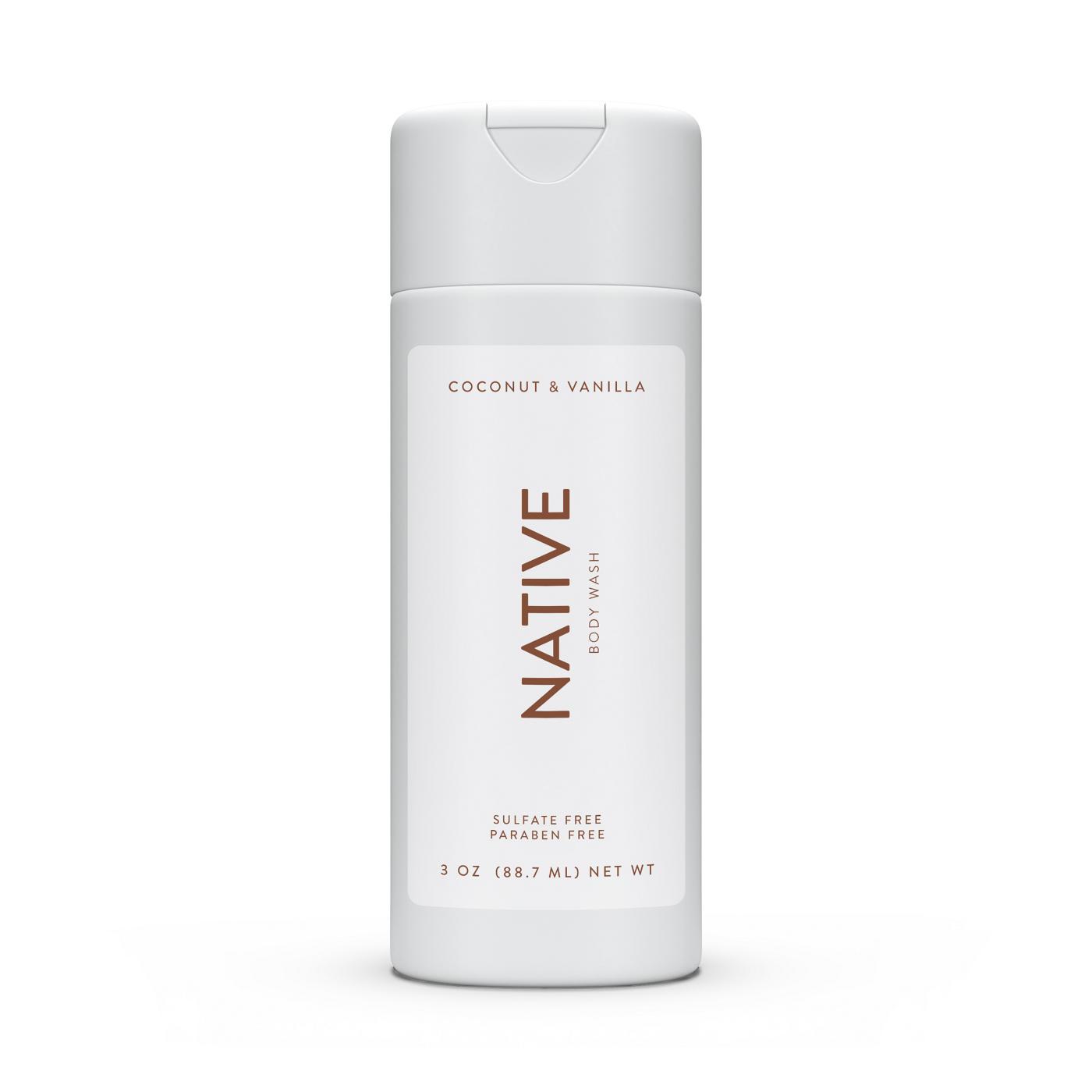 Native Travel Size Body Wash - Coconut & Vanilla; image 1 of 3