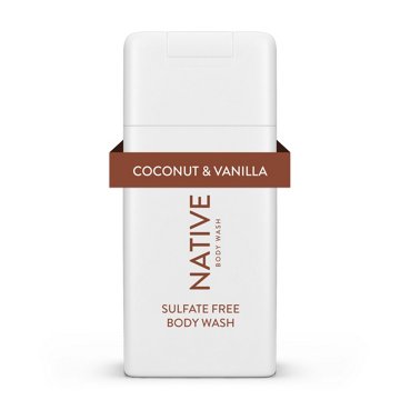 Native Travel Size Body Wash - Coconut & Vanilla, 3 oz