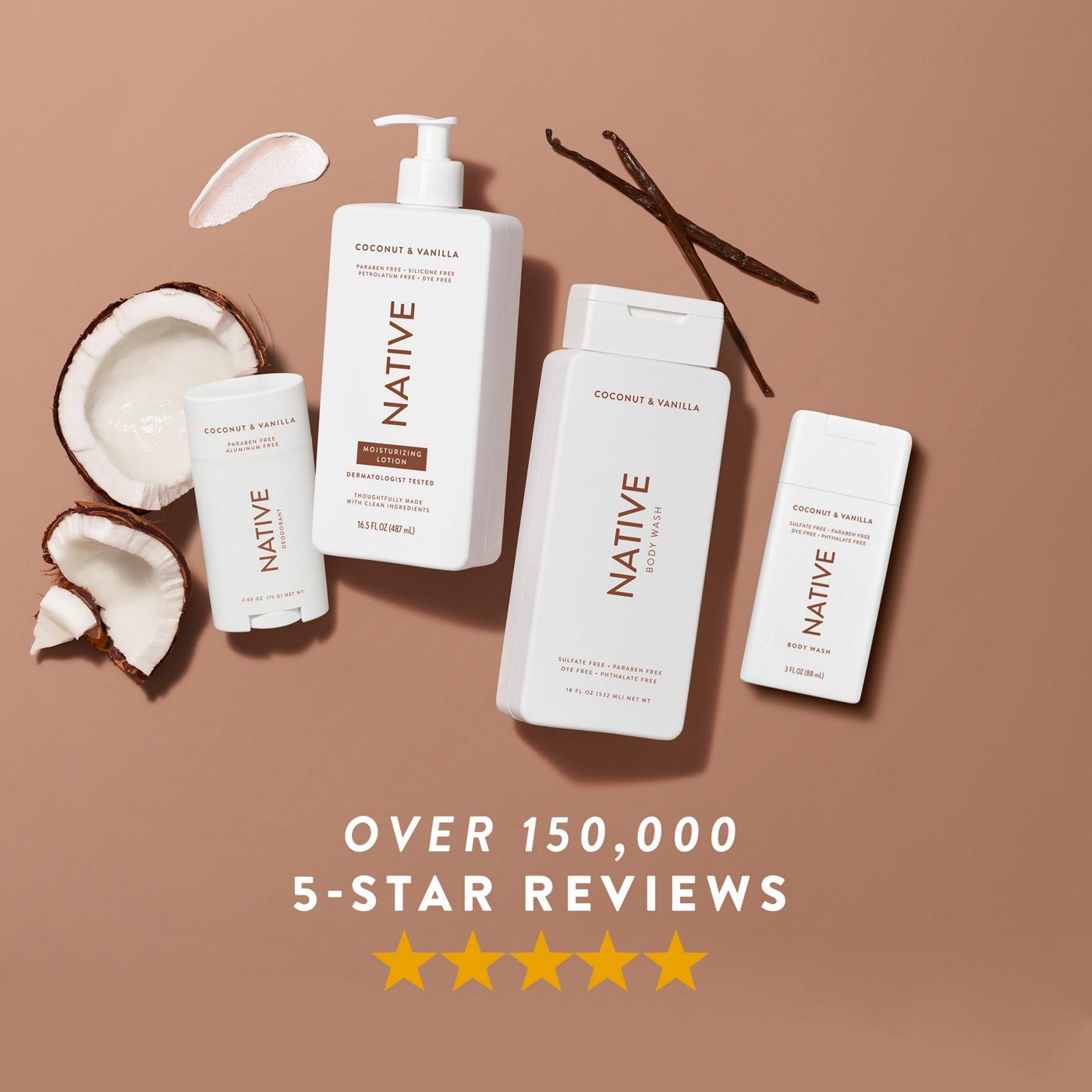 Native Travel Size Body Wash - Coconut & Vanilla; image 4 of 4