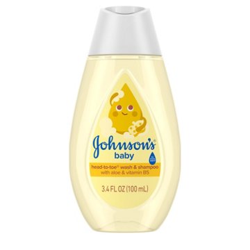Johnson's Baby Travel Size Baby Head To Toe Wash & Shampoo, 3.4 oz