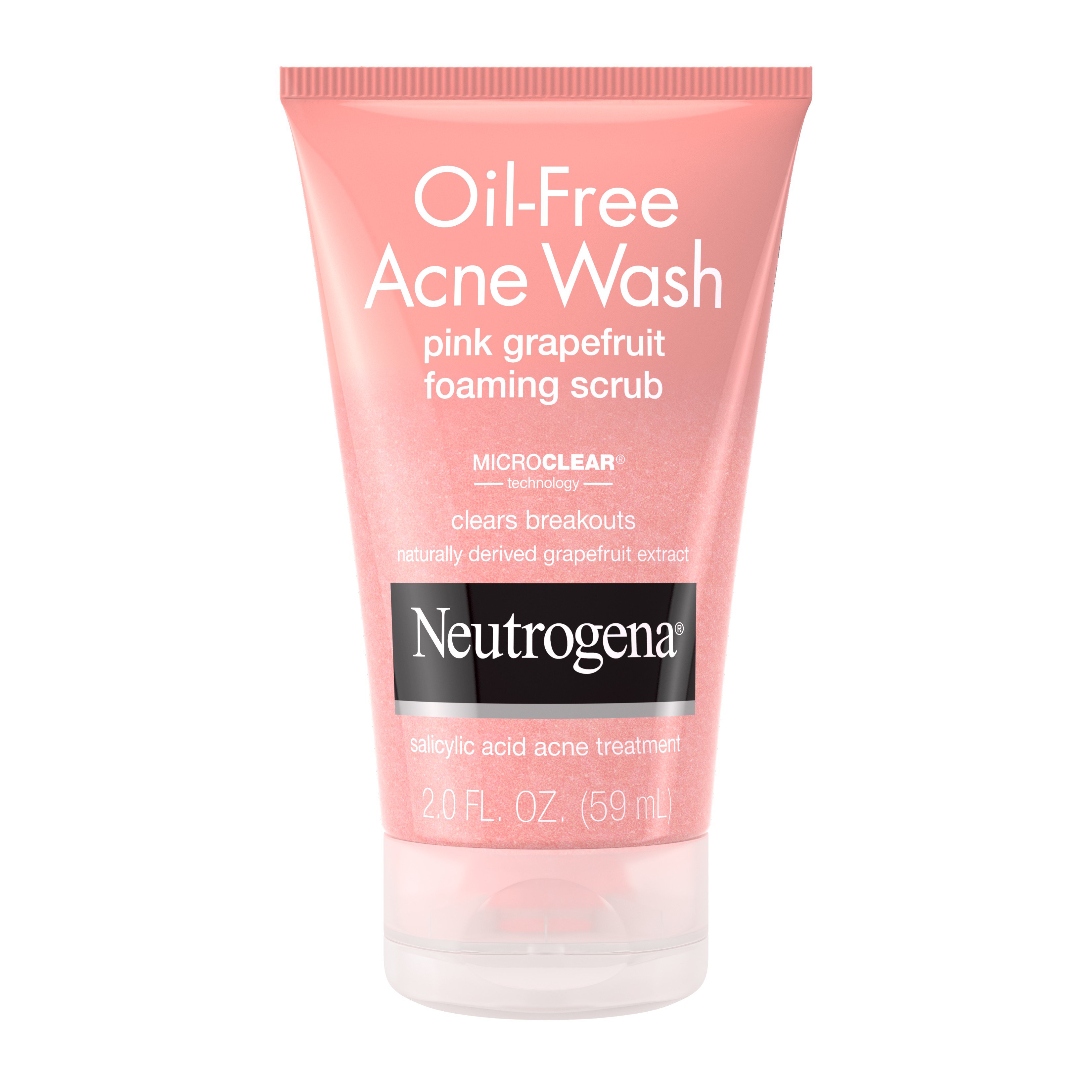 Neutrogena OilFree Acne Wash Pink Grapefruit Foaming Scrub Shop