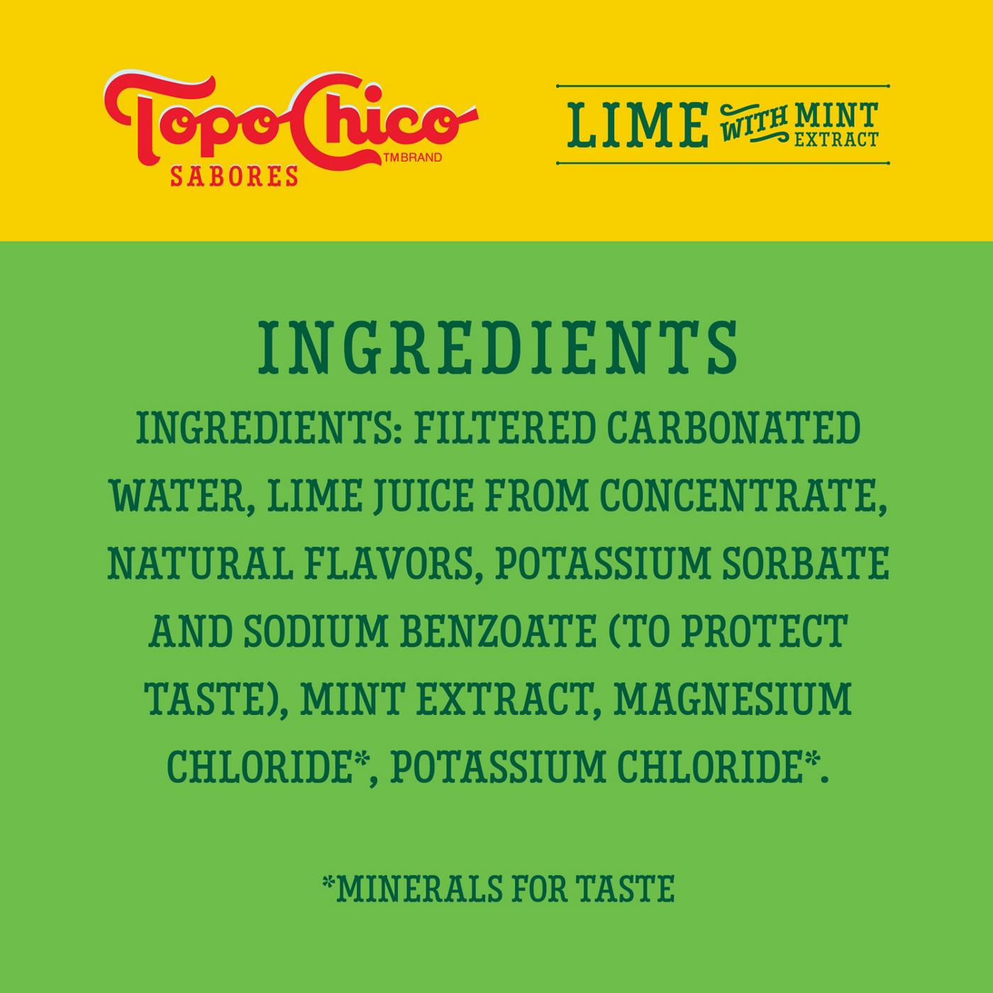 Topo Chico Topo Chico Sabores Lime With Mint; image 5 of 6