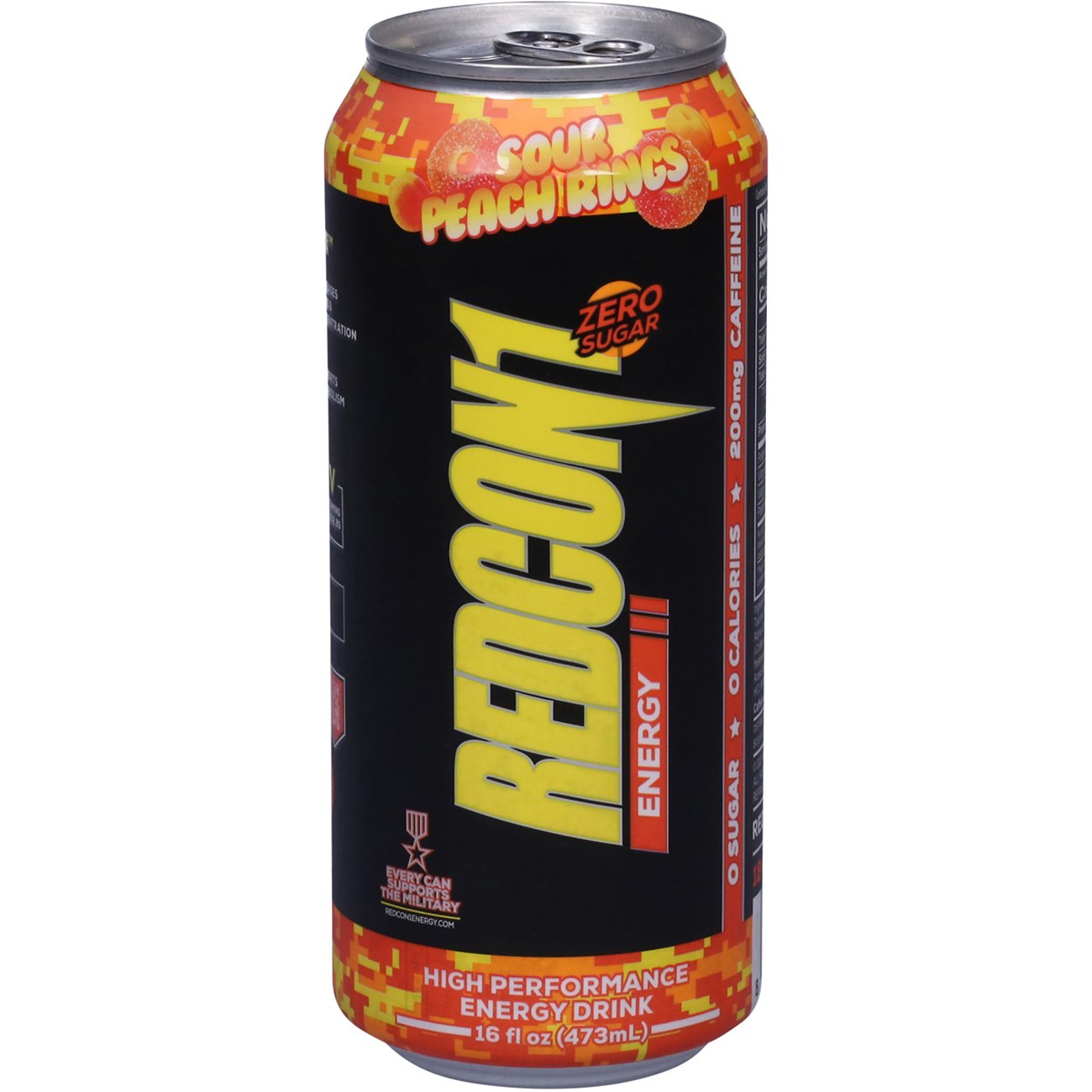 Redcon1 High Performance Energy Drink -Sour Peach Rings - Shop Diet ...