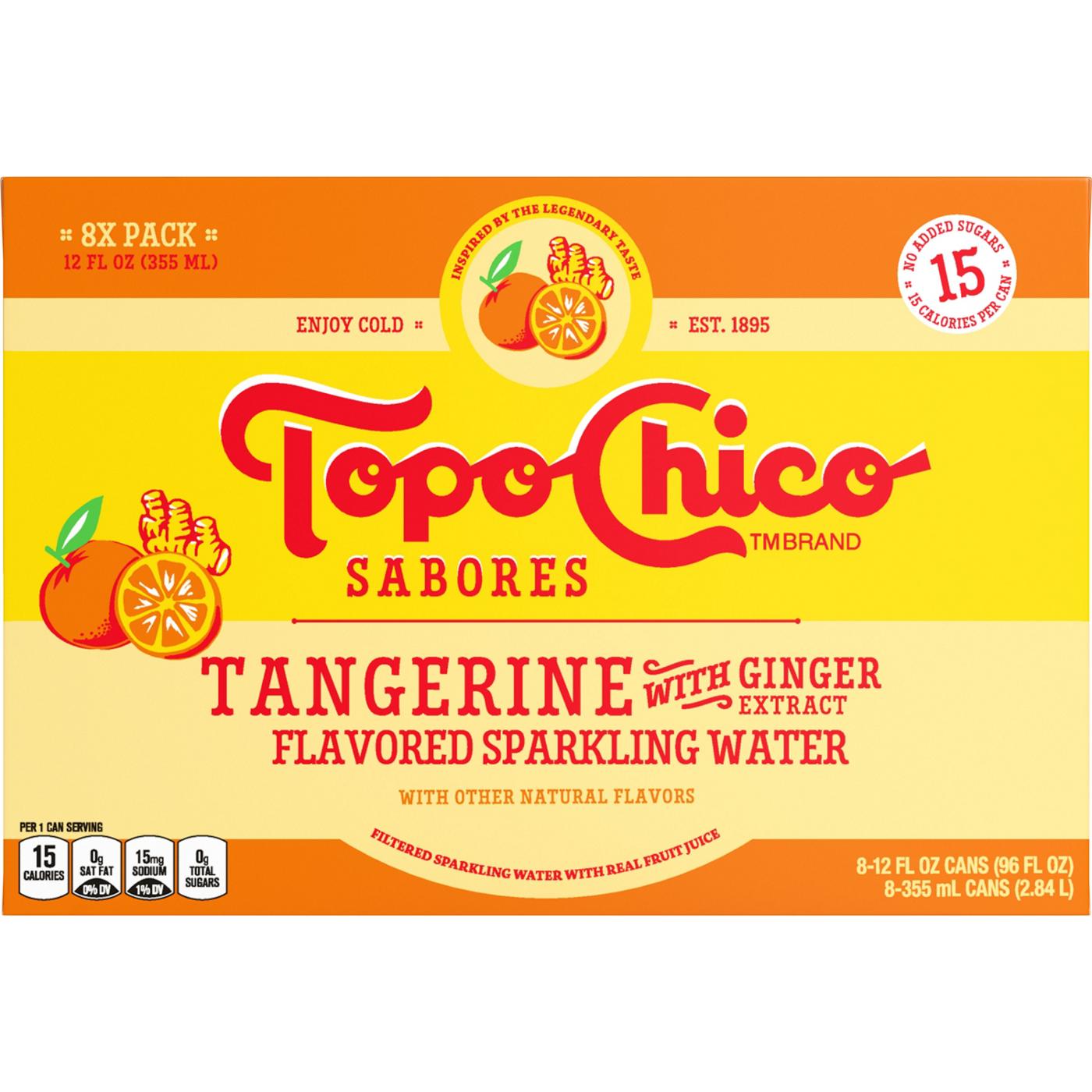 Topo Chico Topo Chico Sabores Tangerine With Ginger; image 1 of 6