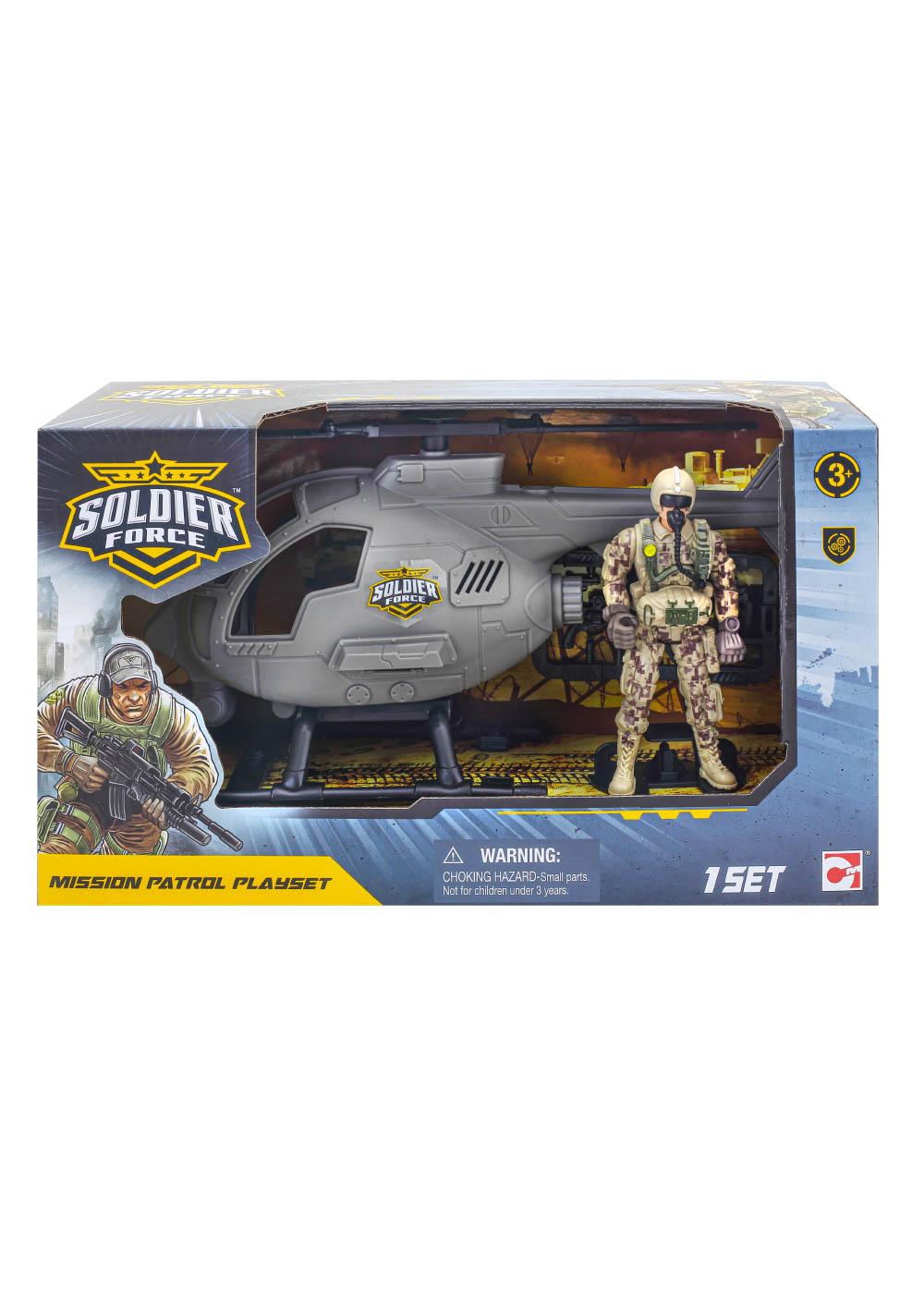 Soldier Force Mission Patrol Helicopter Playset; image 1 of 3