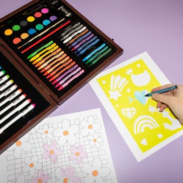 Art 101 Color & Doodle Art Case, 67 pc