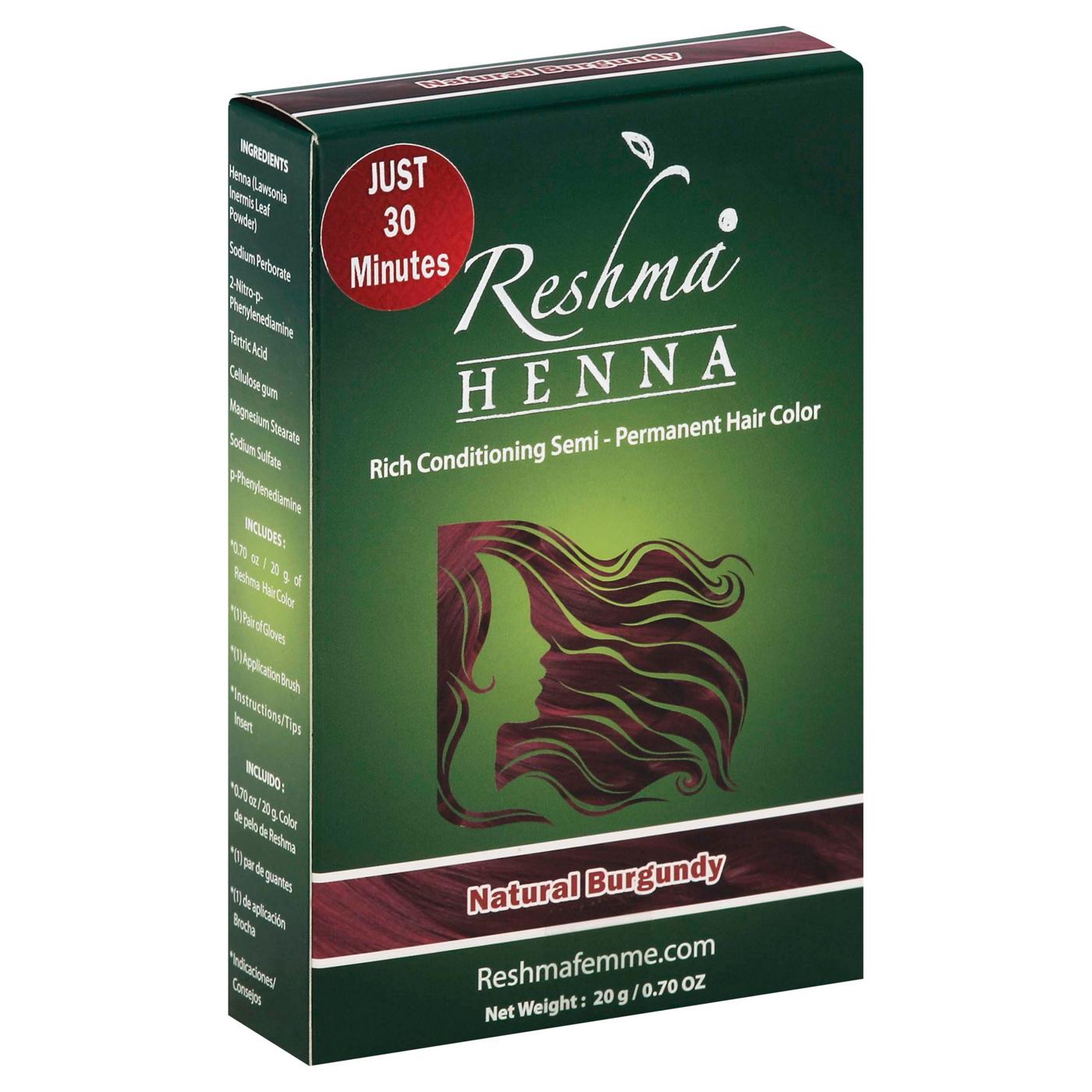 Reshma Henna Hair Color - Natural Burgundy; image 3 of 3