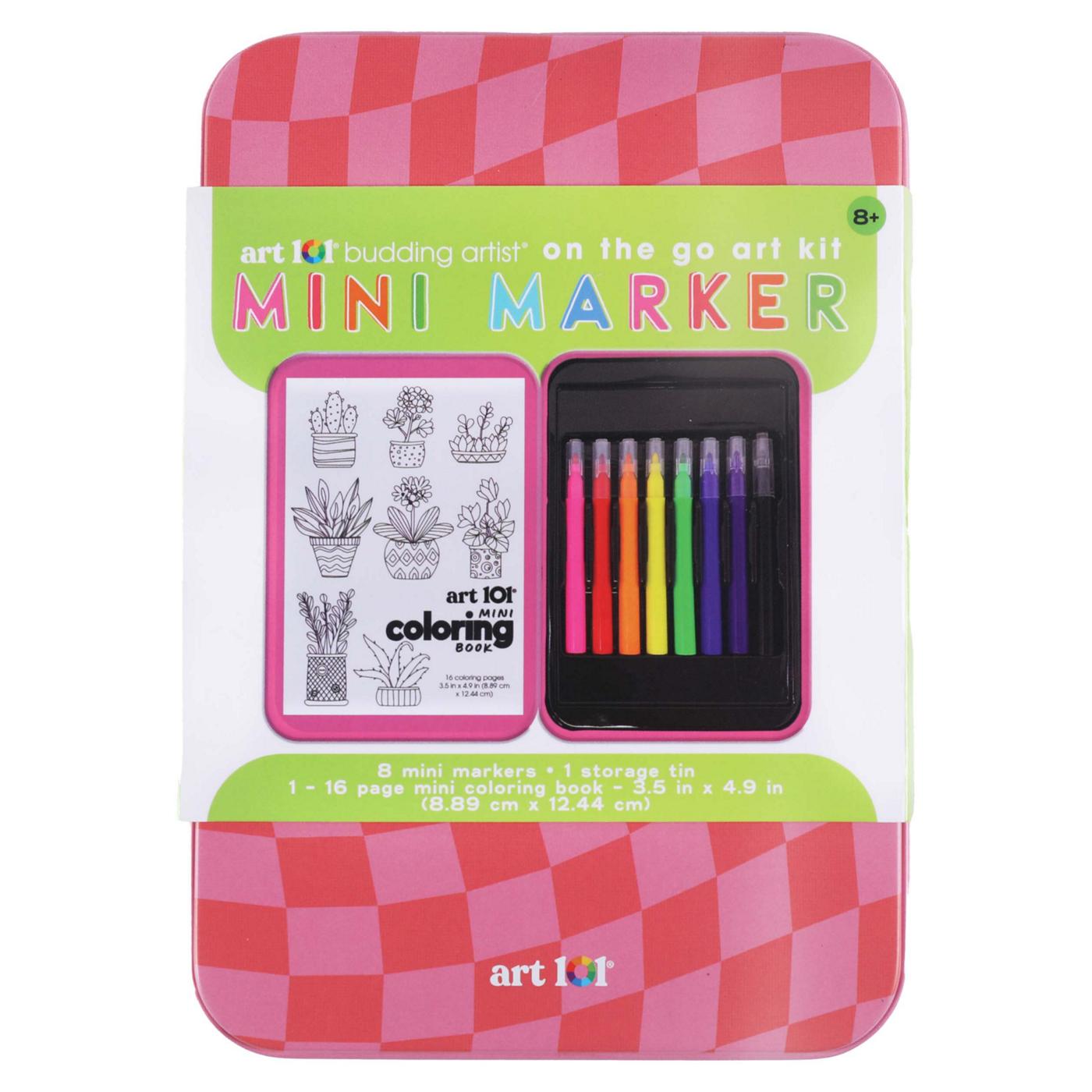 Art 101 Mini Marker On The Go Art Kit; image 1 of 6