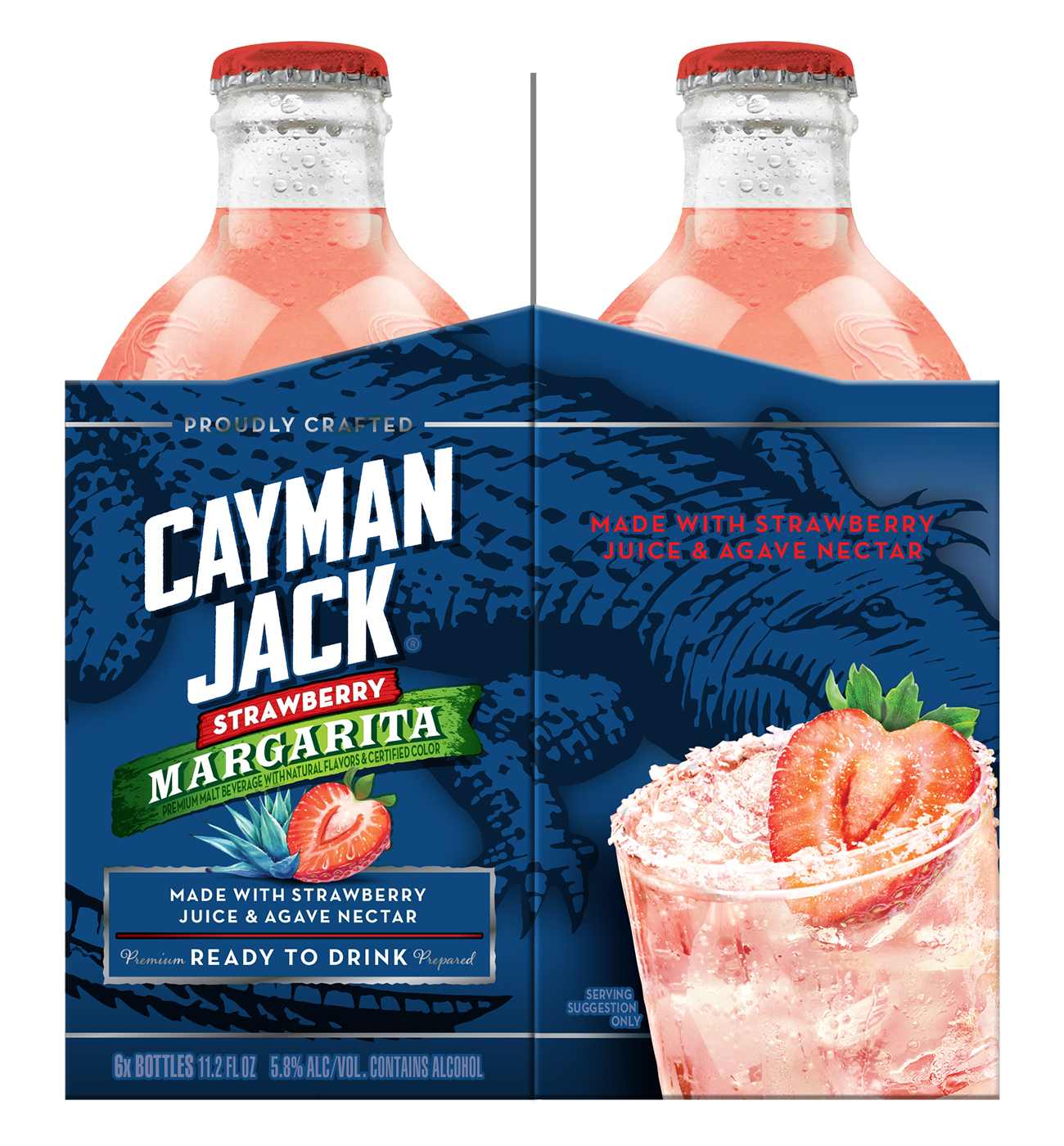 Cayman Jack Strawberry Margarita 6 pk Bottles; image 3 of 4