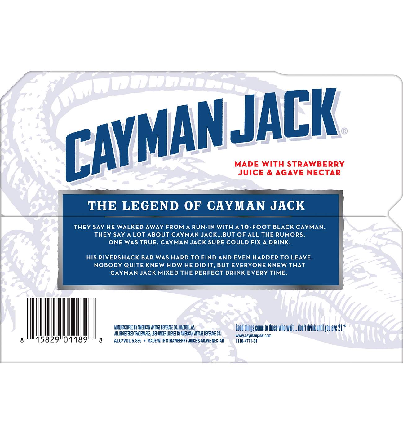 Cayman Jack Strawberry Margarita 6 pk Bottles; image 3 of 4
