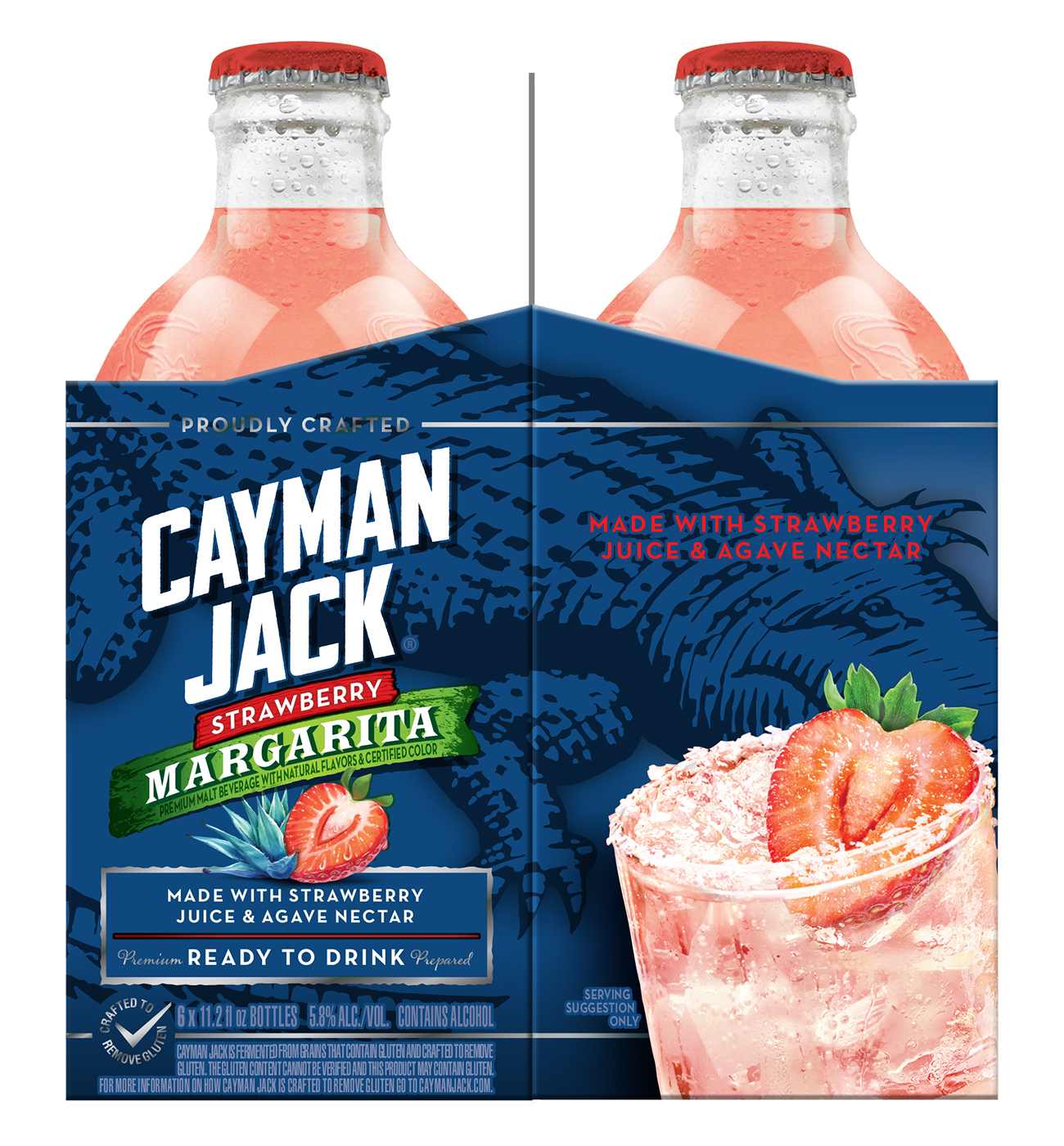 Cayman Jack Strawberry Margarita 6 pk Bottles; image 4 of 4