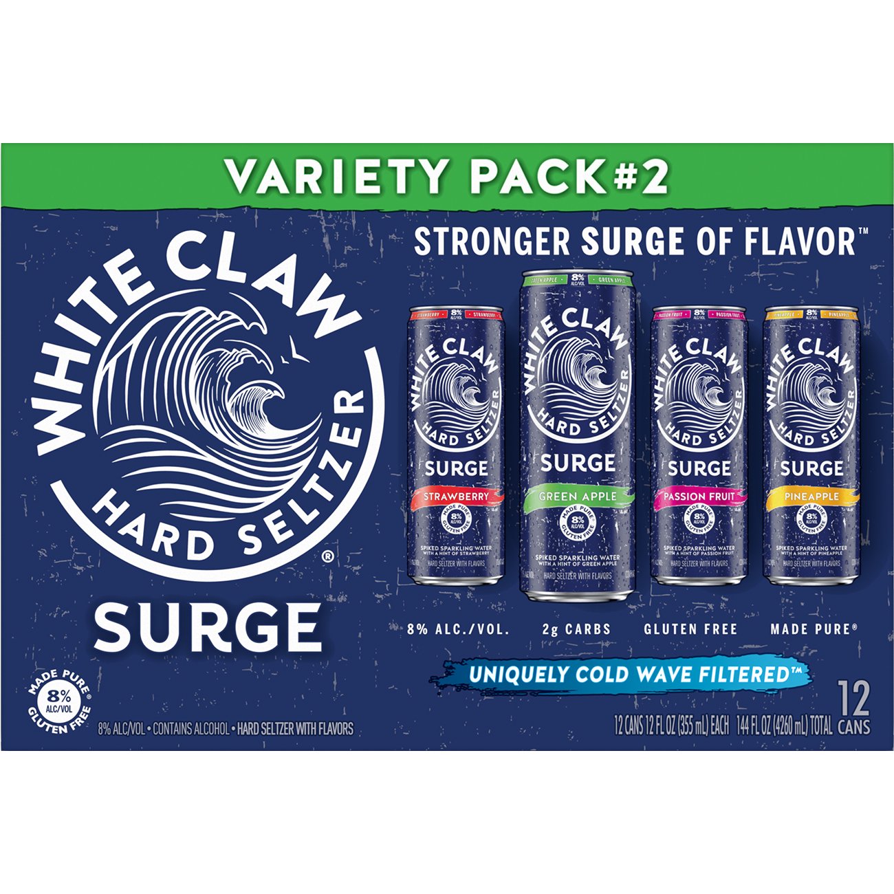 White Claw Surge Variety Pack 2 12pk Cans Shop Malt beverages