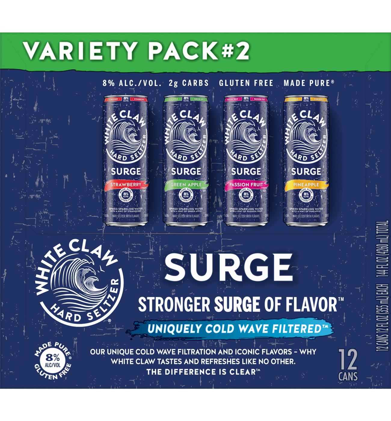 White Claw Surge Variety Pack 2 12pk Cans; image 2 of 4