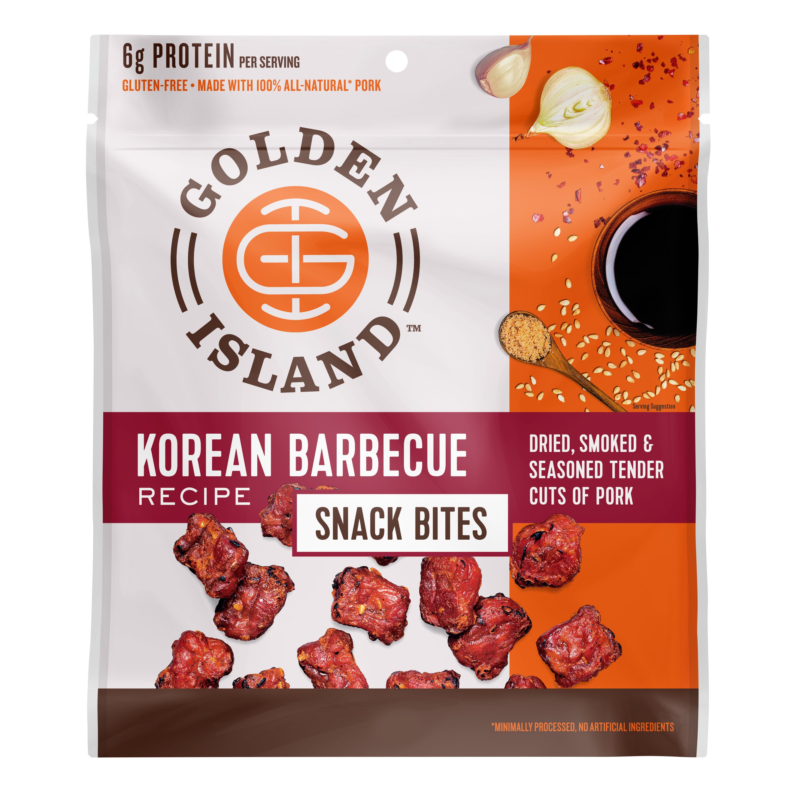 GOLDEN ISLAND Korean Barbecue Pork Snack Bites Shop Jerky at HEB