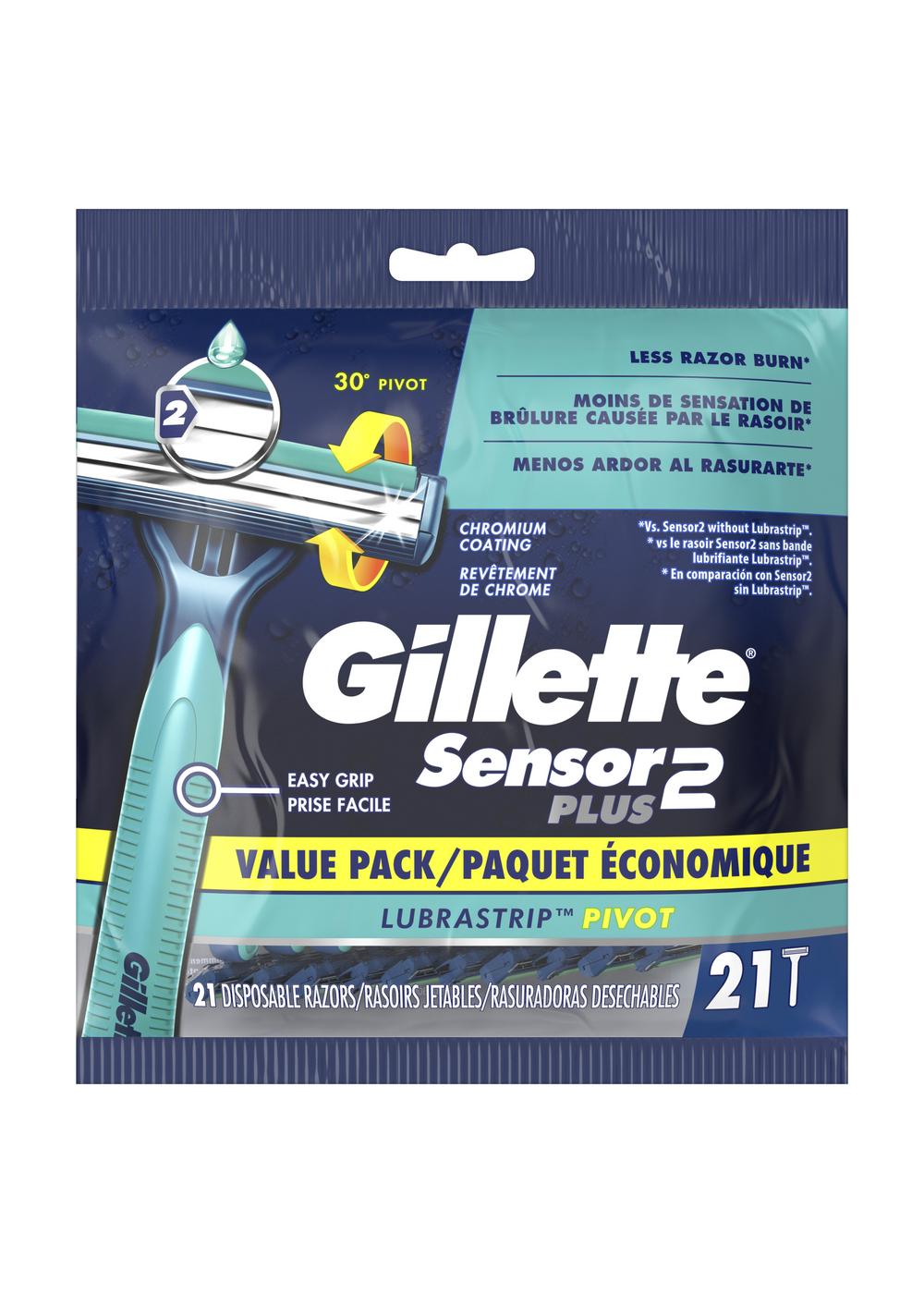 Gillette Sensor 2 Plus Disposable Razors; image 1 of 2