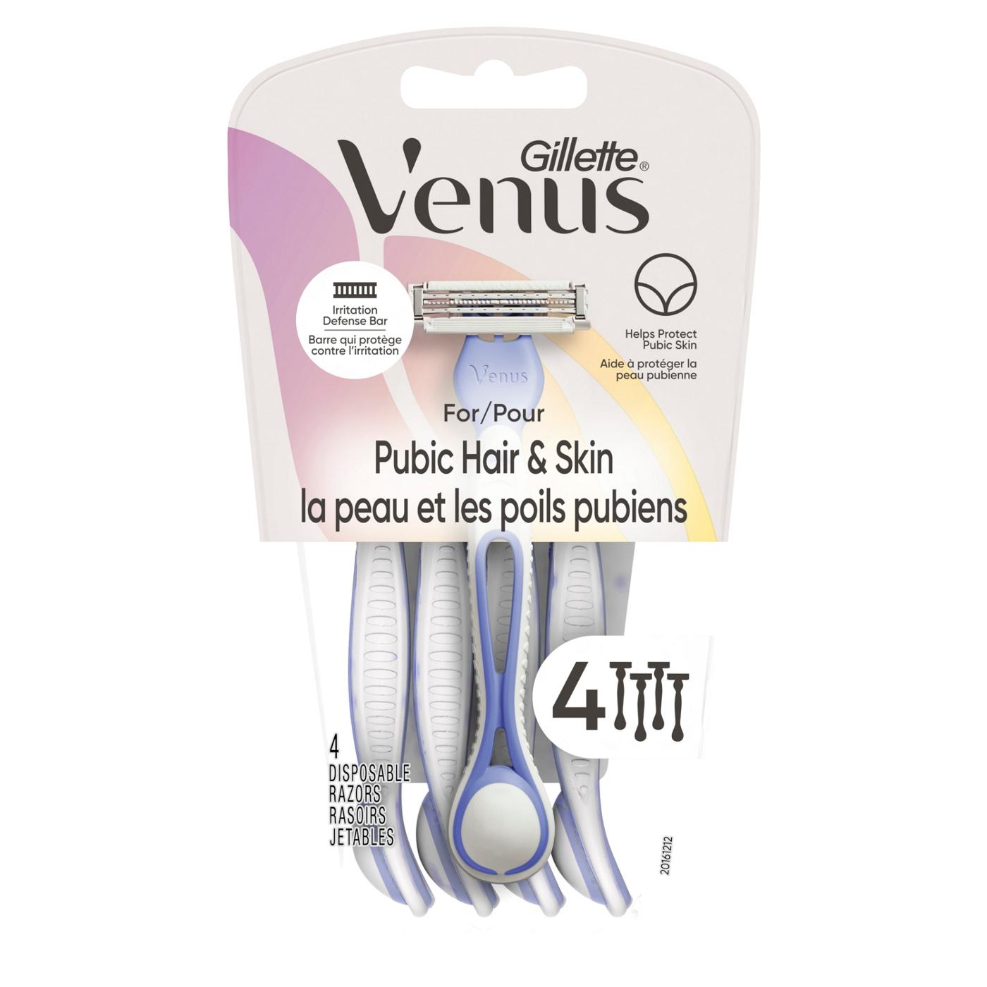 Gillette Venus For Pubic Hair & Skin Disposable Razors; image 1 of 8