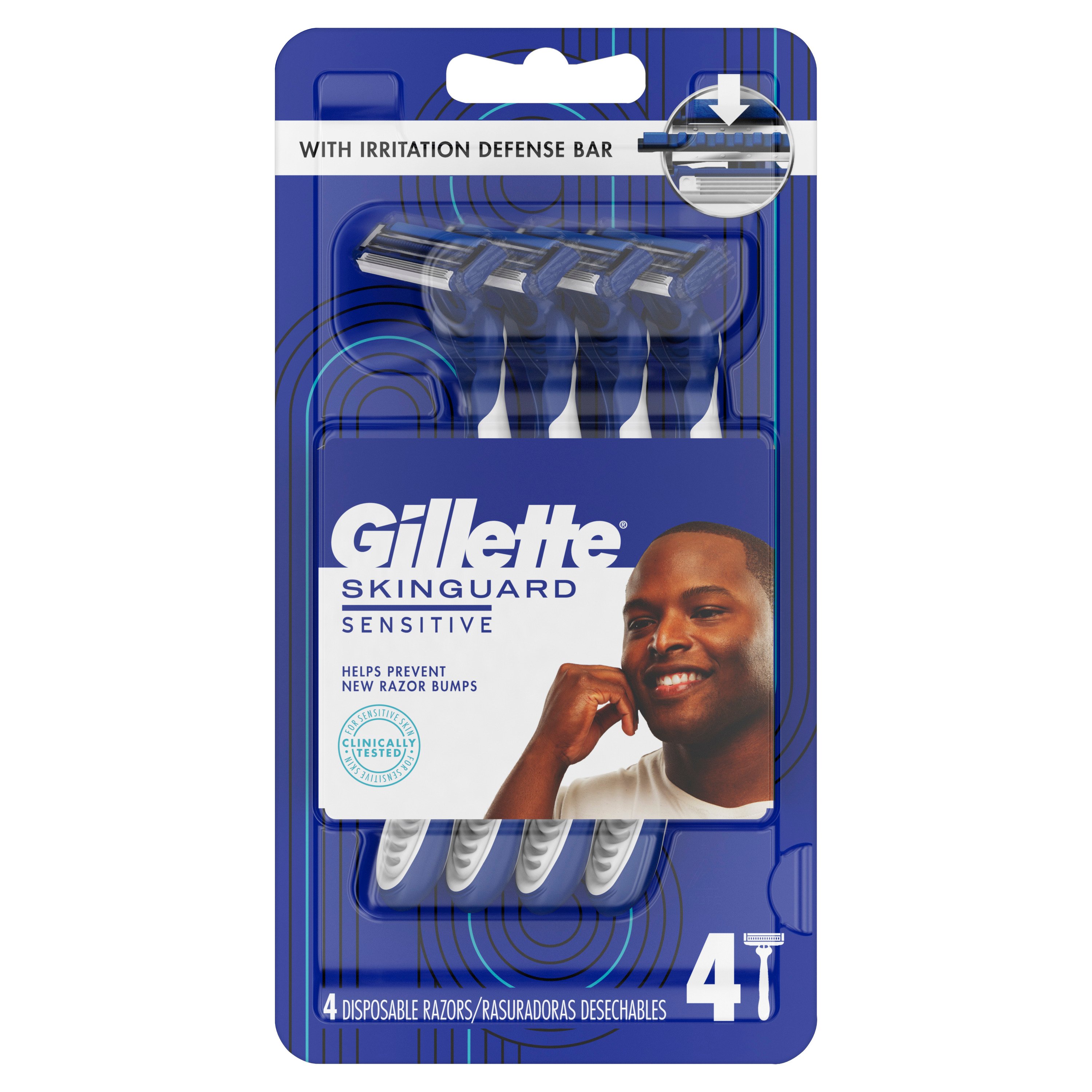 Gillette Skinguard Sensitive Disposable Razors Shop Razors blades at H E B