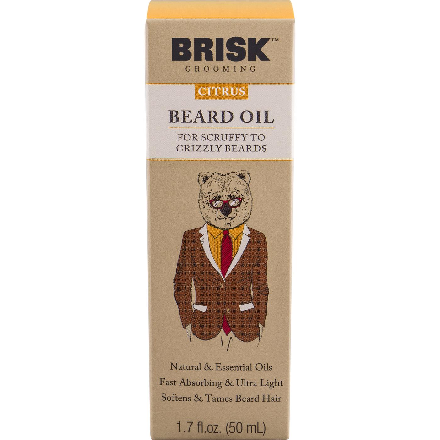 Brisk Grooming Beard Oil - Citrus; image 1 of 3