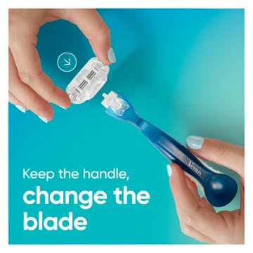 Venus Smooth Women's Reusable Razor Handle + 6 Blade Refills
