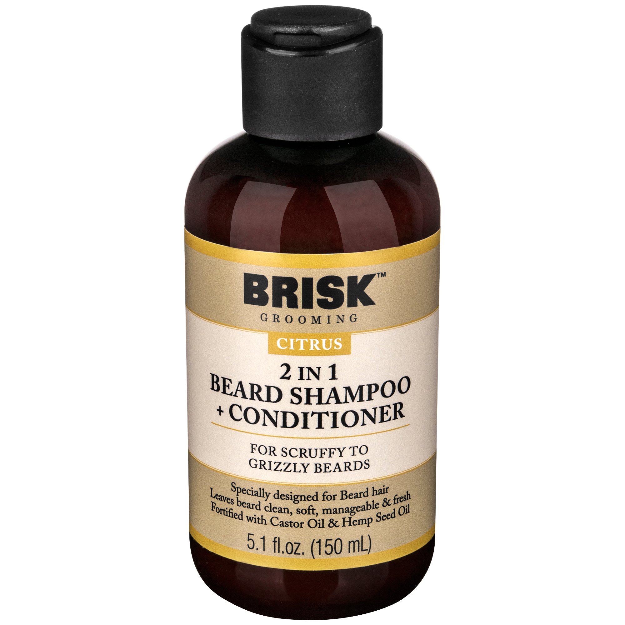 Brisk Grooming 2 In 1 Beard Shampoo + Conditioner Citrus Shop Beard