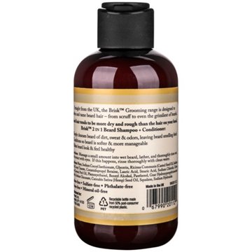 Brisk Grooming 2 In 1 Beard Shampoo + Conditioner - Citrus, 5.1 oz