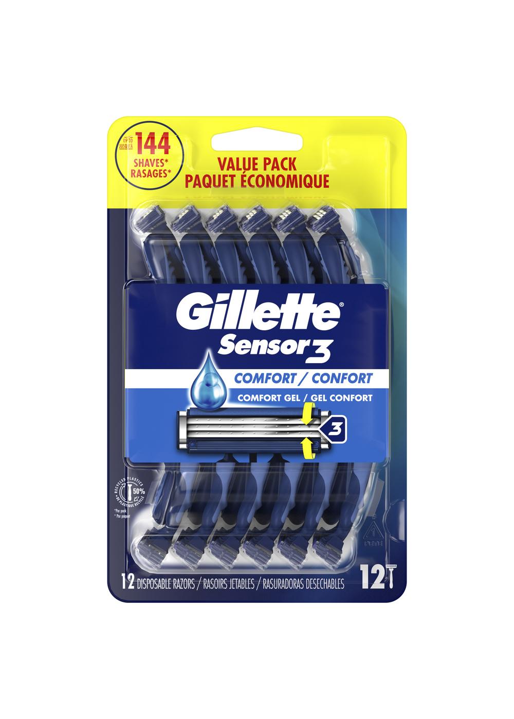 Gillette Sensor 3 Comfort Disposable Razors; image 1 of 2
