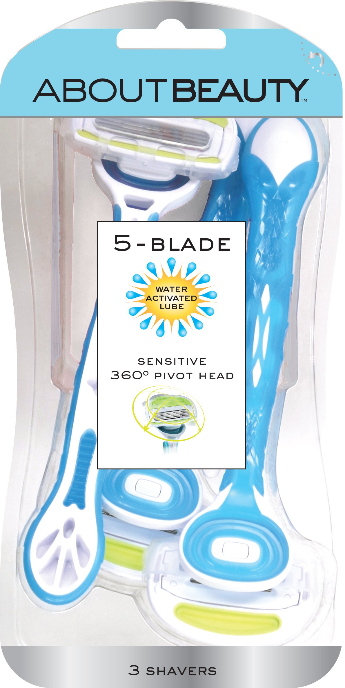 About Beauty 5-Blade Sensitive Women's Razors - Shop Razors & blades at ...