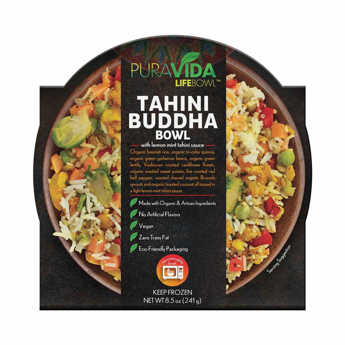 PuraVida Life Bowl Tahini Buddha Bowl Frozen Meal; image 1 of 2