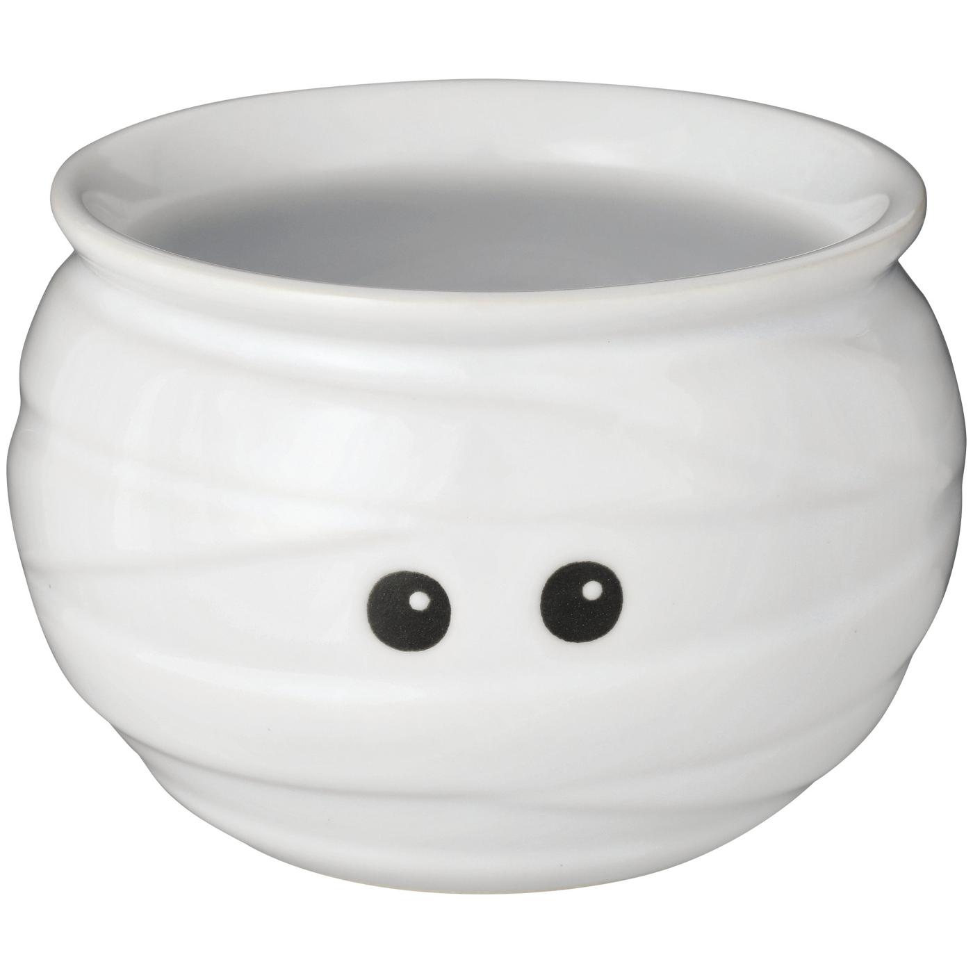 Destination Holiday Halloween Mummy Cauldron Ramekin - White; image 1 of 2