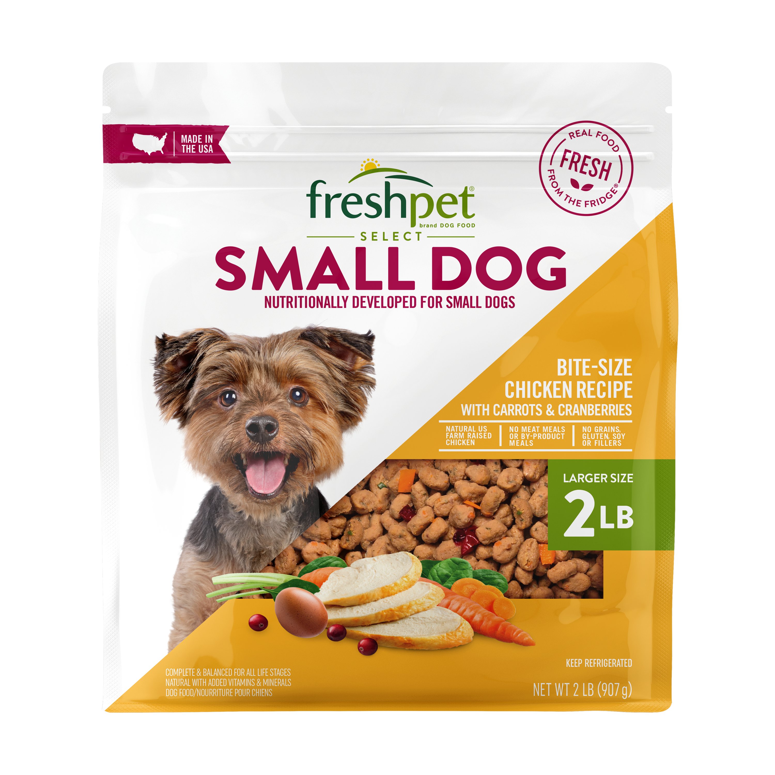 Freshpet Select Small Dog Bite Size Chicken Recipe Wet Dog Food - Shop ...